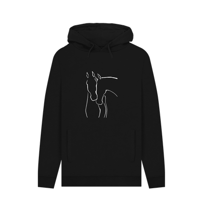 Graceful Horses Men's Pullover Organic Hoodie - Loom & Sprout