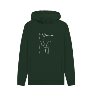 Graceful Horses Men's Pullover Organic Hoodie - Loom & Sprout