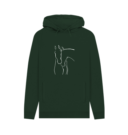 Graceful Horses Men's Pullover Organic Hoodie - Loom & Sprout