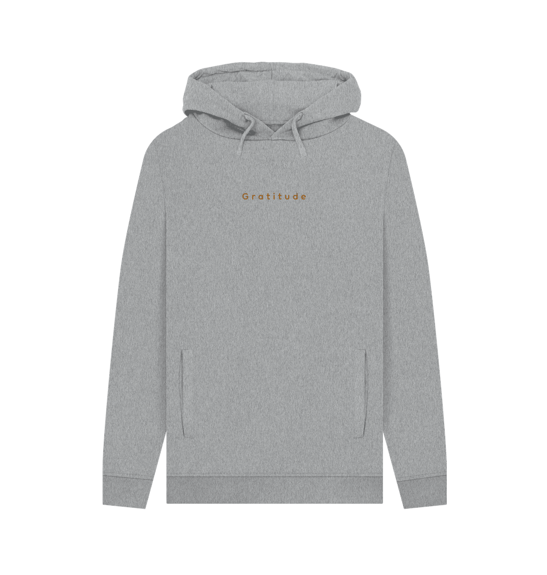 Gratitude Men's Pullover Organic Hoodie - Loom & Sprout