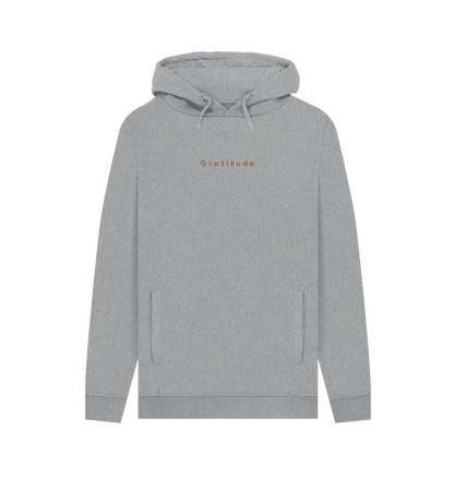 Gratitude Men's Pullover Organic Hoodie - Loom & Sprout