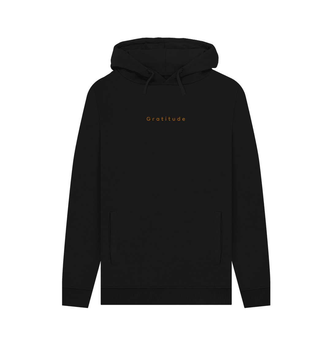 Gratitude Men's Pullover Organic Hoodie - Loom & Sprout