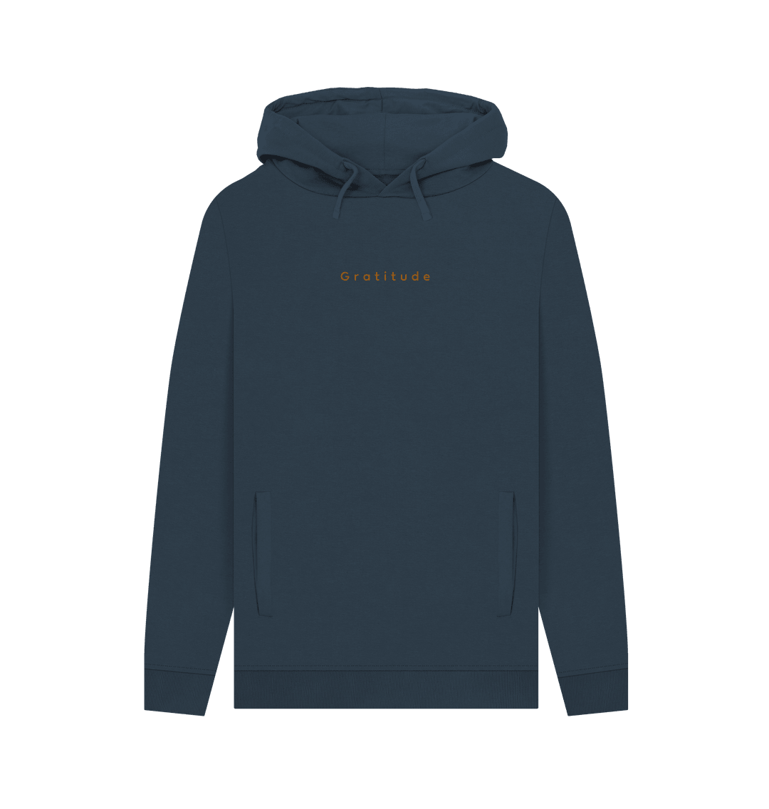 Gratitude Men's Pullover Organic Hoodie - Loom & Sprout