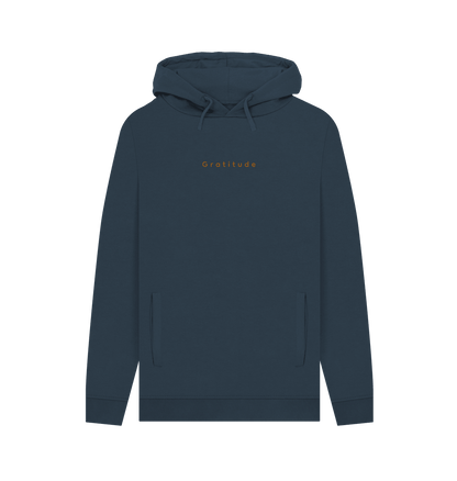 Gratitude Men's Pullover Organic Hoodie - Loom & Sprout