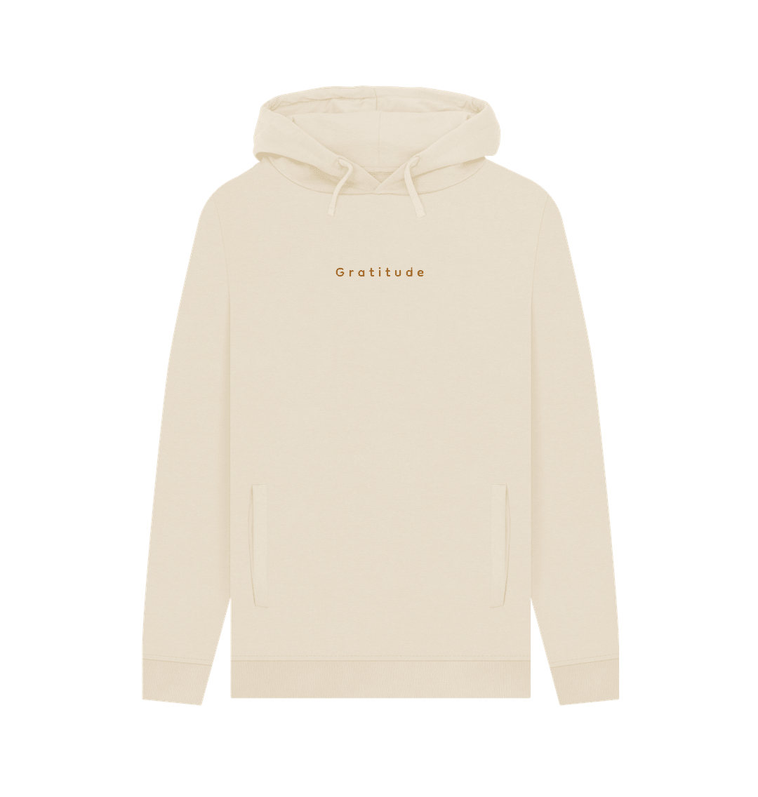 Gratitude Men's Pullover Organic Hoodie - Loom & Sprout