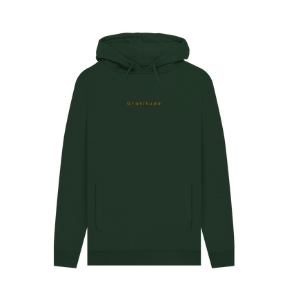 Gratitude Men's Pullover Organic Hoodie - Loom & Sprout