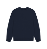 Navy Blue Men's Oversized Organic Sweatshirts