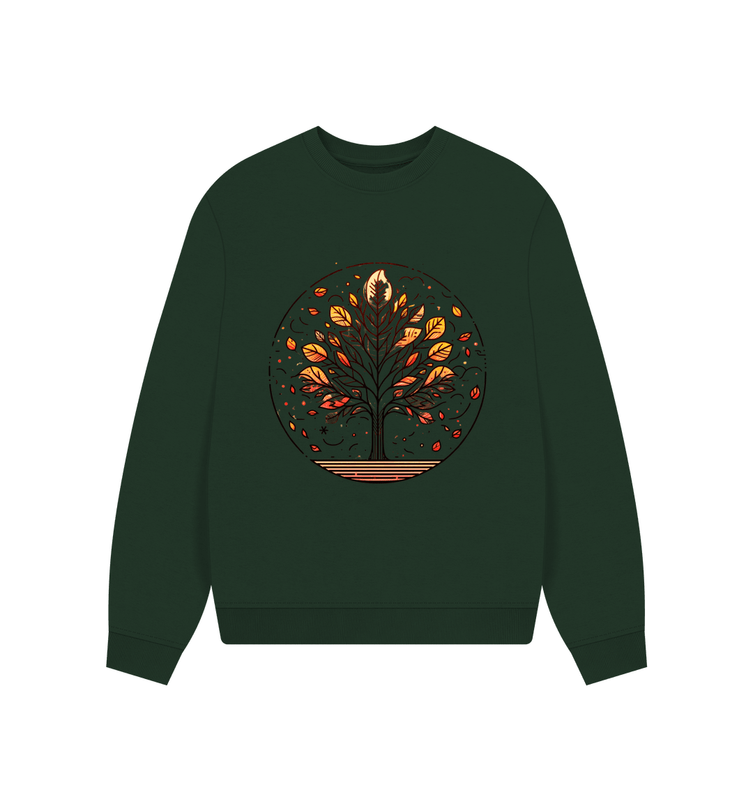 Inner Peace Women's Oversized Fit Organic Sweatshirt - Loom & Sprout