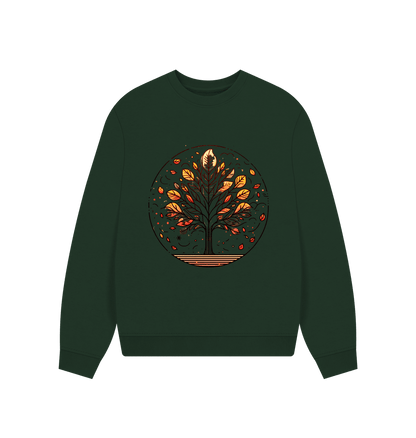 Inner Peace Women's Oversized Fit Organic Sweatshirt - Loom & Sprout