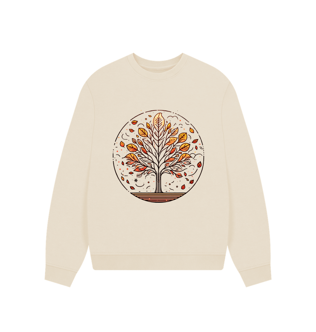 Inner Peace Women's Oversized Fit Organic Sweatshirt - Loom & Sprout