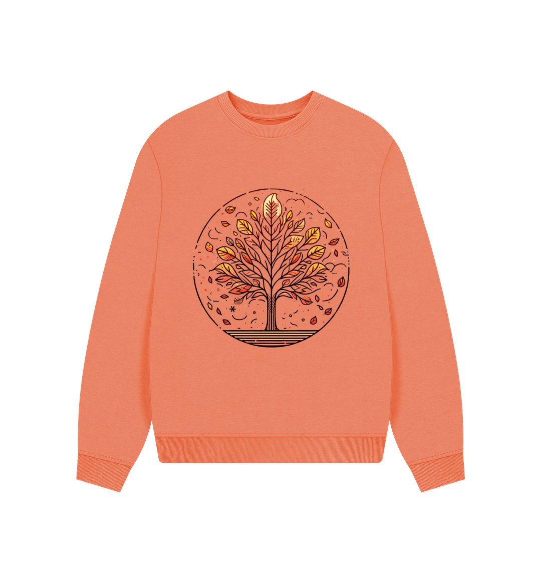 Inner Peace Women's Oversized Fit Organic Sweatshirt - Loom & Sprout