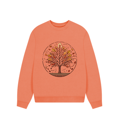Inner Peace Women's Oversized Fit Organic Sweatshirt - Loom & Sprout