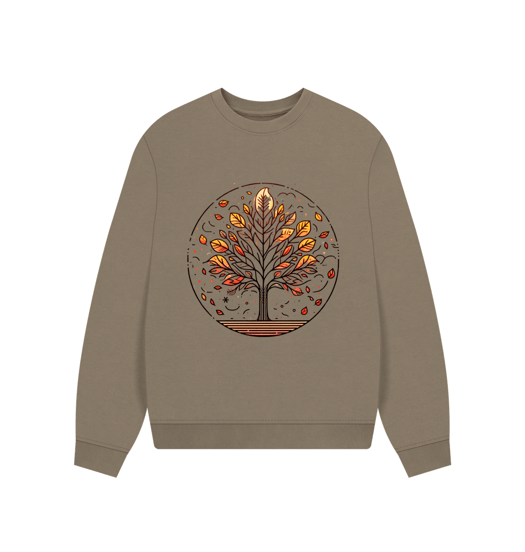 Inner Peace Women's Oversized Fit Organic Sweatshirt - Loom & Sprout