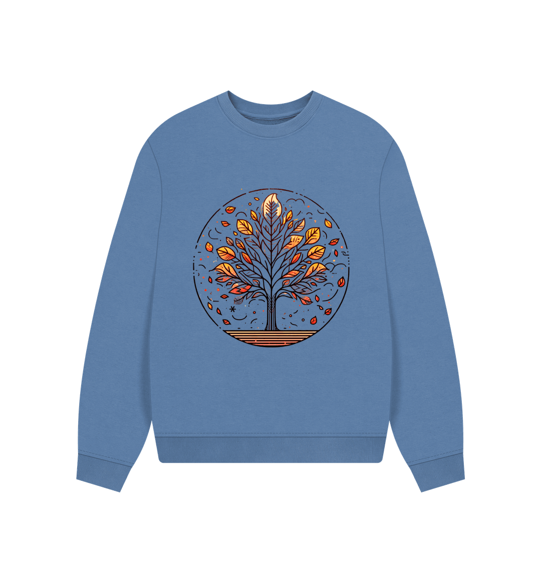Inner Peace Women's Oversized Fit Organic Sweatshirt - Loom & Sprout
