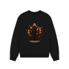 Inner Peace Women's Oversized Fit Organic Sweatshirt - Black