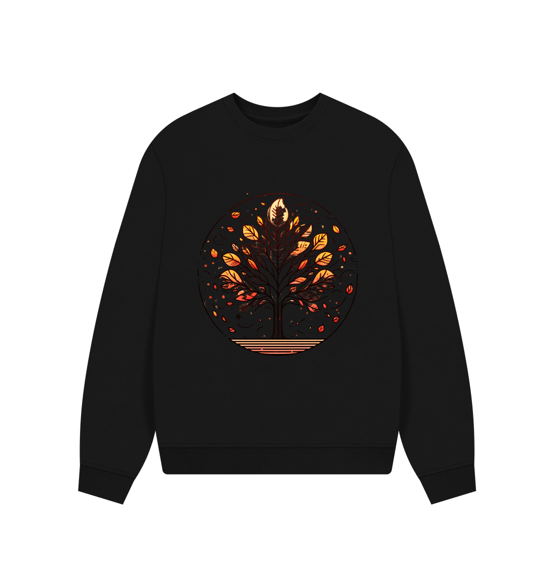 Inner Peace Women's Oversized Fit Organic Sweatshirt - Loom & Sprout