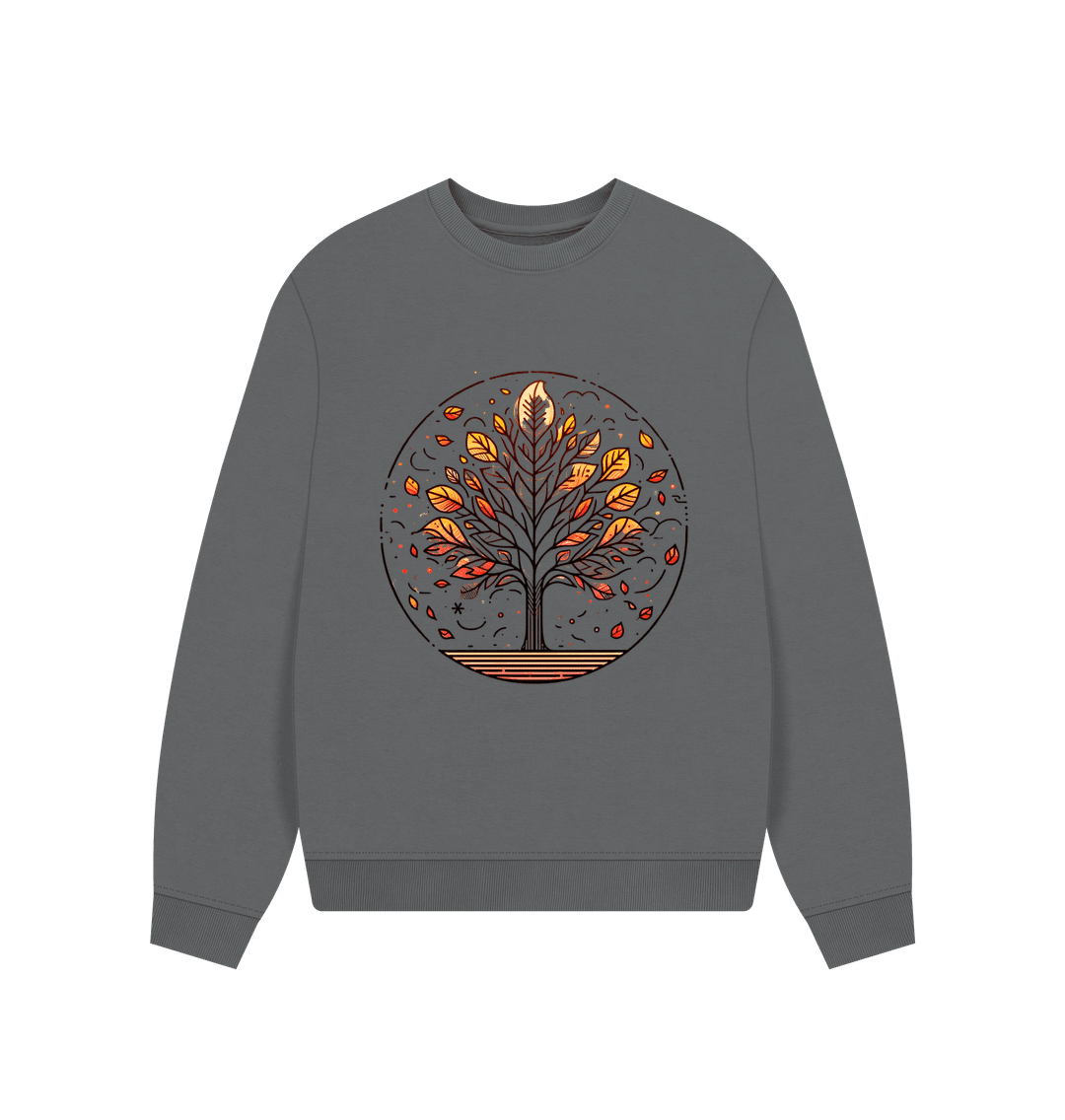 Inner Peace Women's Oversized Fit Organic Sweatshirt - Loom & Sprout