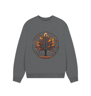 Inner Peace Women's Oversized Fit Organic Sweatshirt - Loom & Sprout