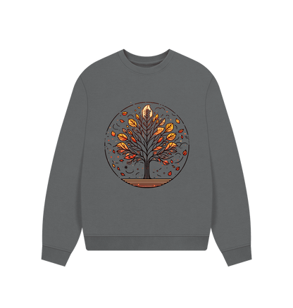 Inner Peace Women's Oversized Fit Organic Sweatshirt - Loom & Sprout