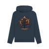 Inner Peace Women's Pullover Organic Hoodie - Navy Blue