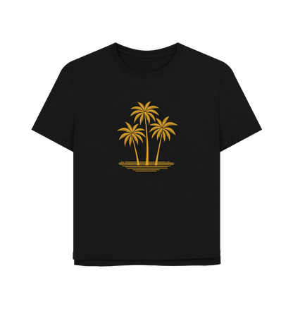 Island Palms Women's Relaxed Fit Organic T-Shirt - Loom & Sprout