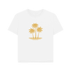 Island Palms Women's Relaxed Fit Organic T-Shirt - White