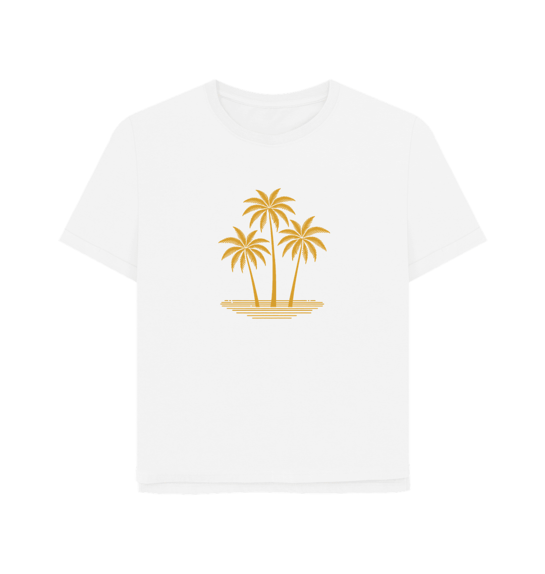 Island Palms Women's Relaxed Fit Organic T-Shirt - Loom & Sprout