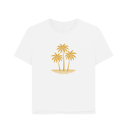 Island Palms Women's Relaxed Fit Organic T-Shirt - Loom & Sprout