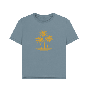 Island Palms Women's Relaxed Fit Organic T-Shirt - Loom & Sprout