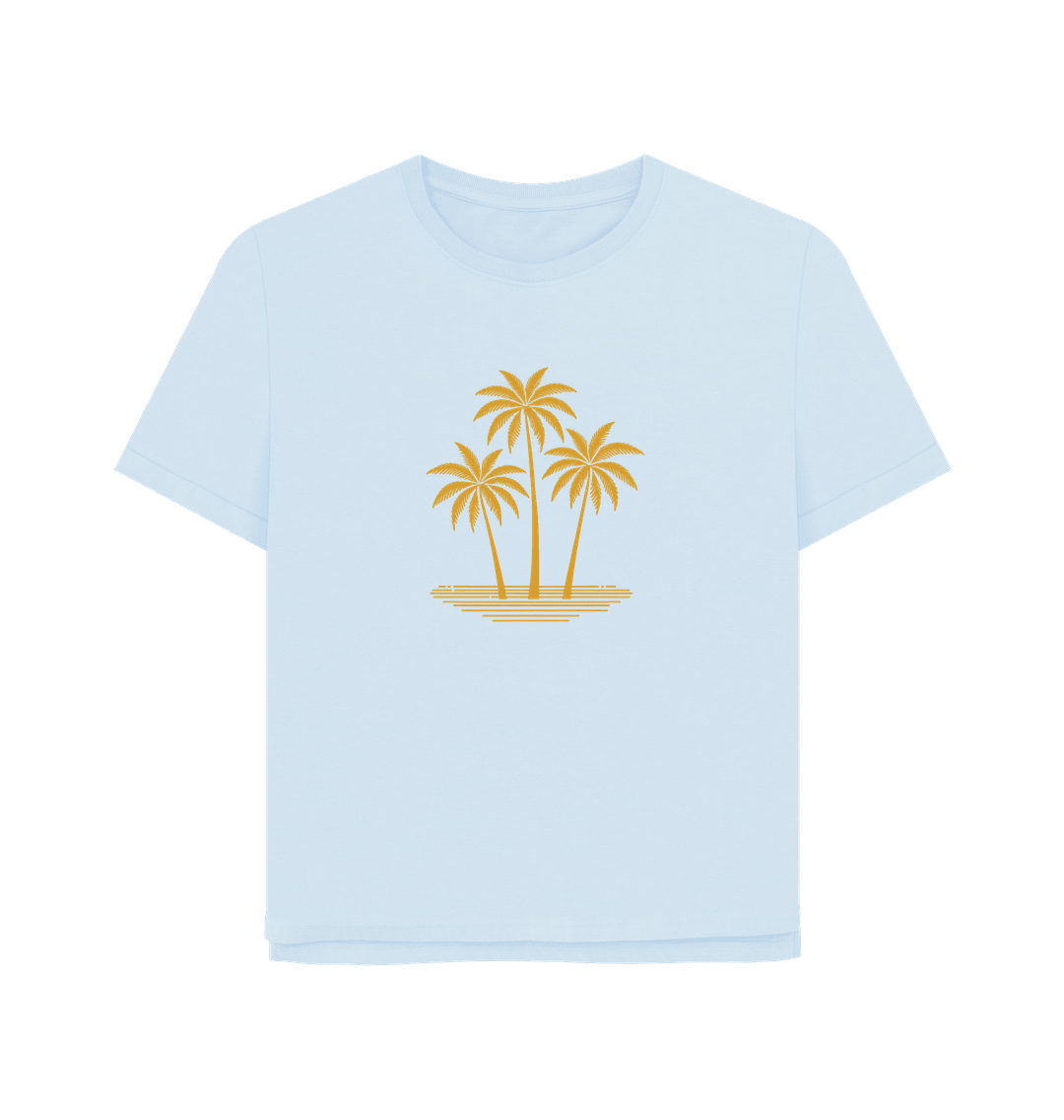 Island Palms Women's Relaxed Fit Organic T-Shirt - Loom & Sprout