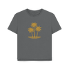 Island Palms Women's Relaxed Fit Organic T-Shirt - Slate Grey