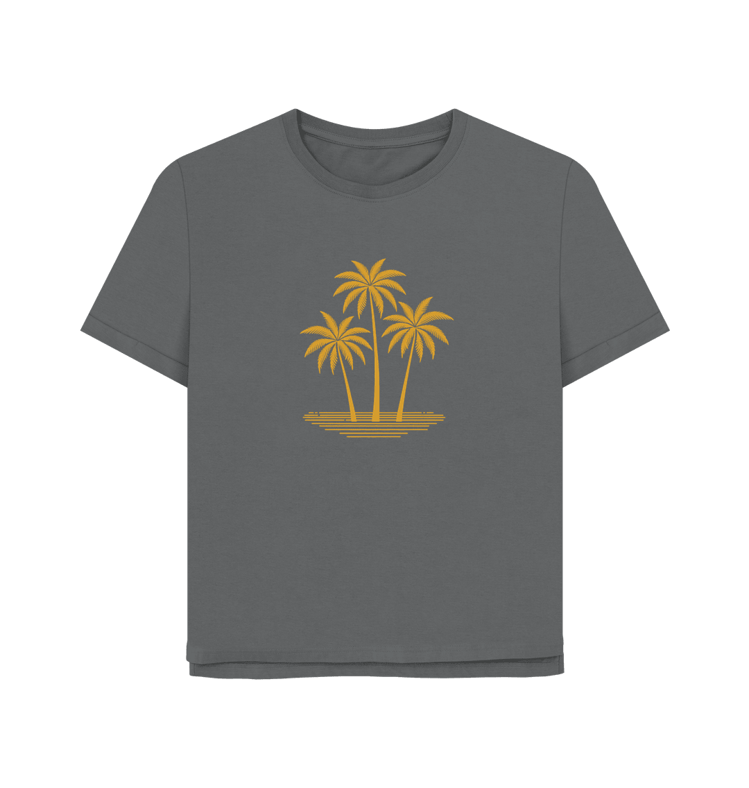 Island Palms Women's Relaxed Fit Organic T-Shirt - Loom & Sprout