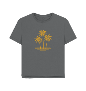 Island Palms Women's Relaxed Fit Organic T-Shirt - Loom & Sprout