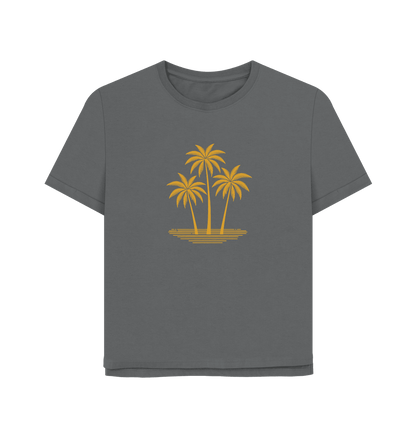Island Palms Women's Relaxed Fit Organic T-Shirt - Loom & Sprout