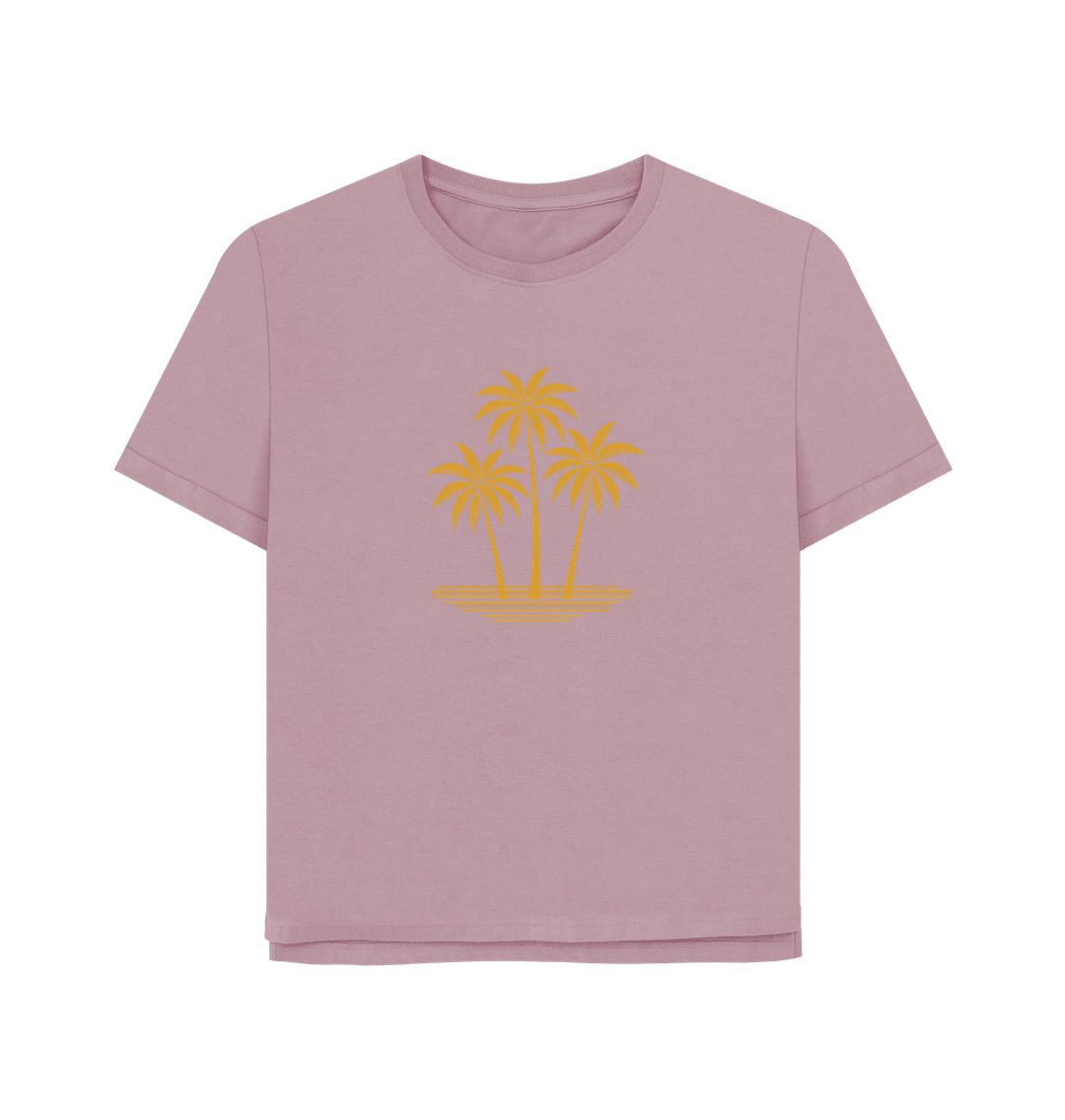 Island Palms Women's Relaxed Fit Organic T-Shirt - Loom & Sprout