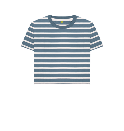 Blue Stripes Printed T-shirt