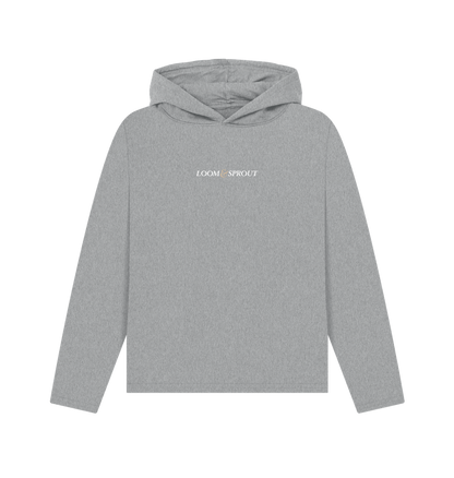 Loom and sprout branding logo athletic grey printed hoody