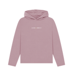 Loom and sprout branding logo mauve printed hoody