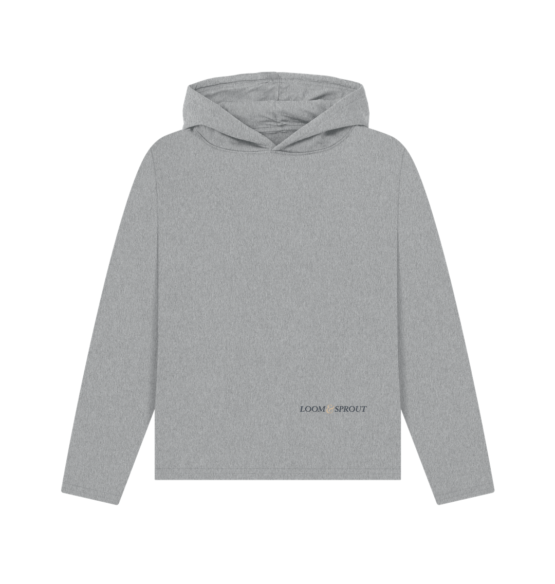 Loom and sprout logo athletic grey printed hoody