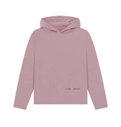 Loom and sprout logo athletic mauve printed hoody