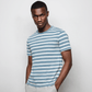 Men's Organic Cotton Blue Striped T-shirt - Loom & Sprout