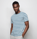 Men's Organic Cotton Blue Striped T-shirt - Loom & Sprout