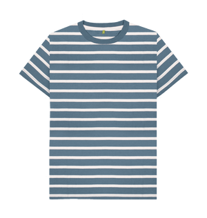 Men's Organic Cotton Blue Striped T-shirt - Loom & Sprout