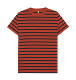 Men's Organic Cotton Coral Striped T-shirt - Loom & Sprout