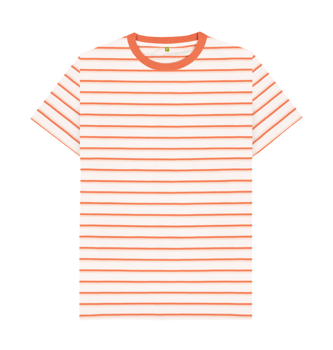 Men's Organic Cotton Green Striped T-shirt - Loom & Sprout