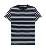 Men's Organic Cotton Green Striped T-shirt - Loom & Sprout