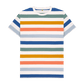 Men's Organic Cotton Multicolour Striped T-shirt - Loom & Sprout