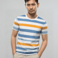 Men's Organic Cotton Multicolour Striped T-shirt - Loom & Sprout
