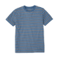 Men's Organic Cotton Taupe & Solent Striped T-shirt - Loom & Sprout