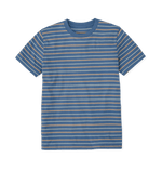 Men's Organic Cotton Taupe & Solent Striped T-shirt - Loom & Sprout